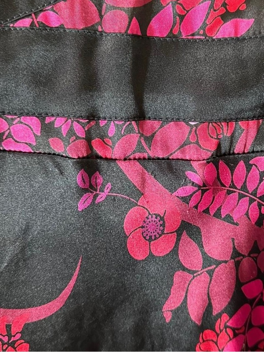 Vintage Y2K Rampage High-Low Skirt with Fuchsia Floral Print - Picture 3 of 4